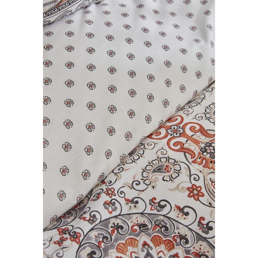 Aprika 100% Cotton Double Duvet Cover Set Tile