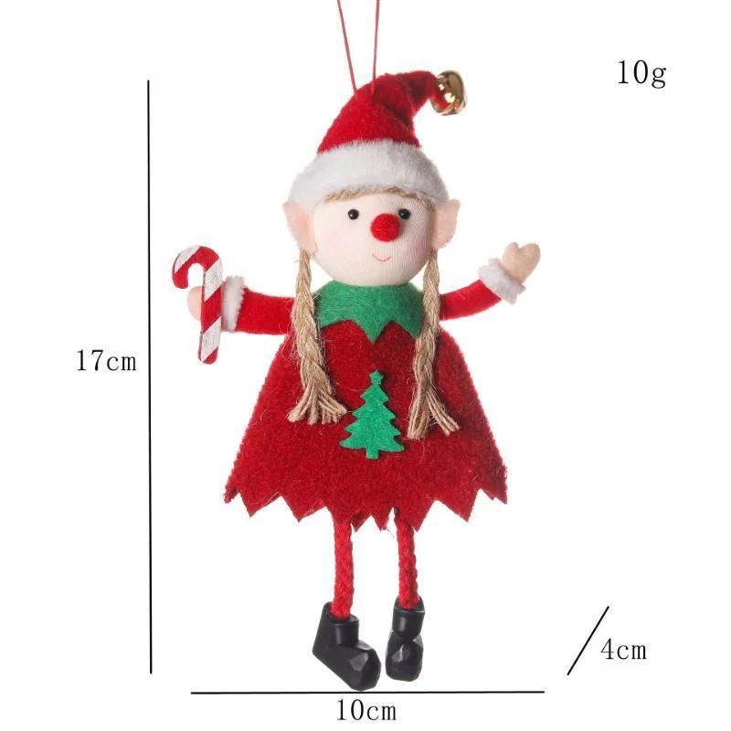 

Fuuny Christmas Tree Creative Cute Decorative Doll Pendant Fairy Doll Couple Christmas Decorative Supplies Pendant Gift A