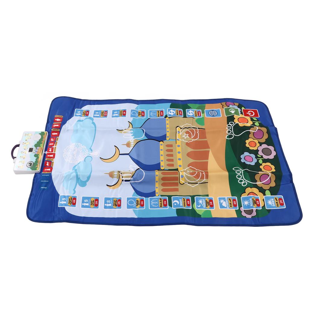 Electronic Children Prayer Mat 6 Languages Foldable Smart Intelligent Muslim Prayer Mat for Kids