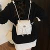 Backpack Bag Women's New Trendy Fashion Rhombus Backpack Shoulder Portable Chain Bucket Bag