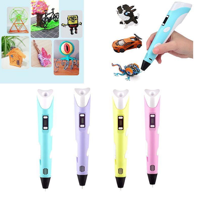 Premium 3d Printing Pen For Kids Digital Display Pla Filament Educational Toy