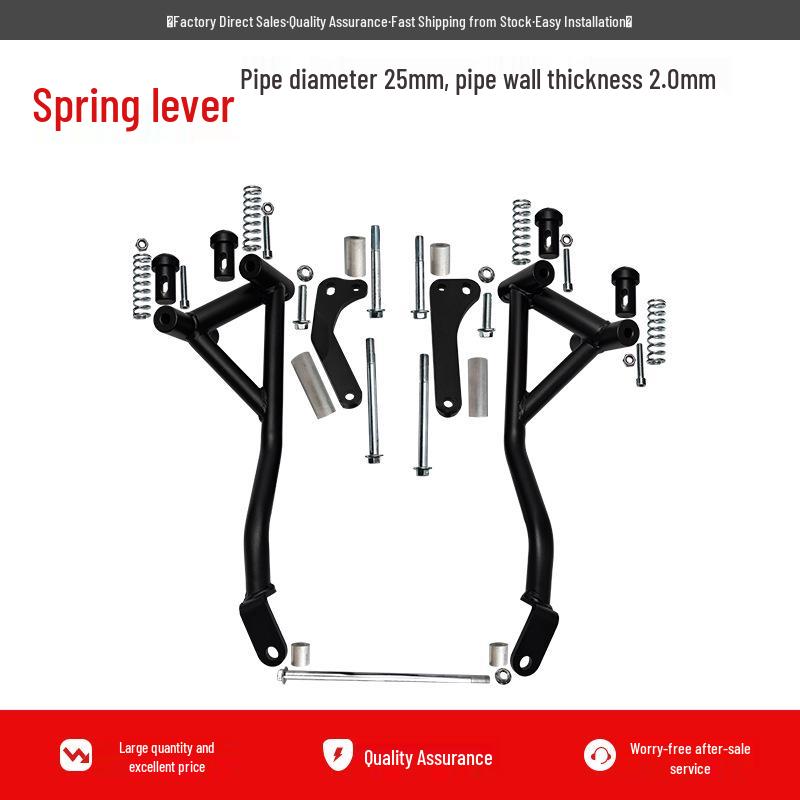 Kawasaki Ninja 400 Crash Bars: Anti-fall Springs, Anti-collision Stunt Protection