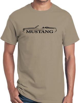 1970 Ford Mustang Convertible Classic Outline Design Tshirt