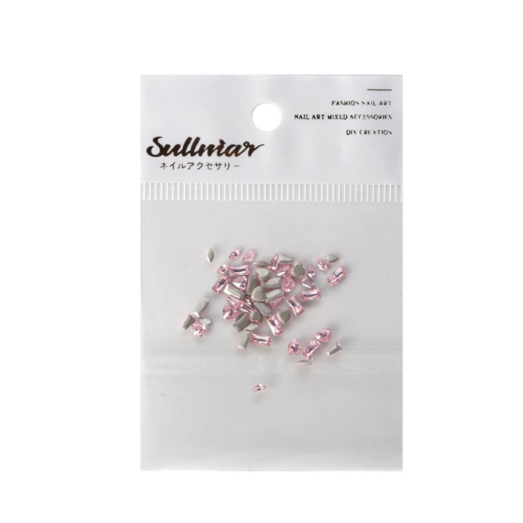 DIY Nail Art Sada 50 kusů kamínků a nepravidelných šperků pro kreativní designy manikúry