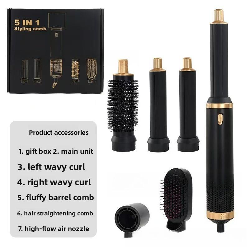 Five In One Hot Air Comb Multifunctional Hair Dryer and Straightener