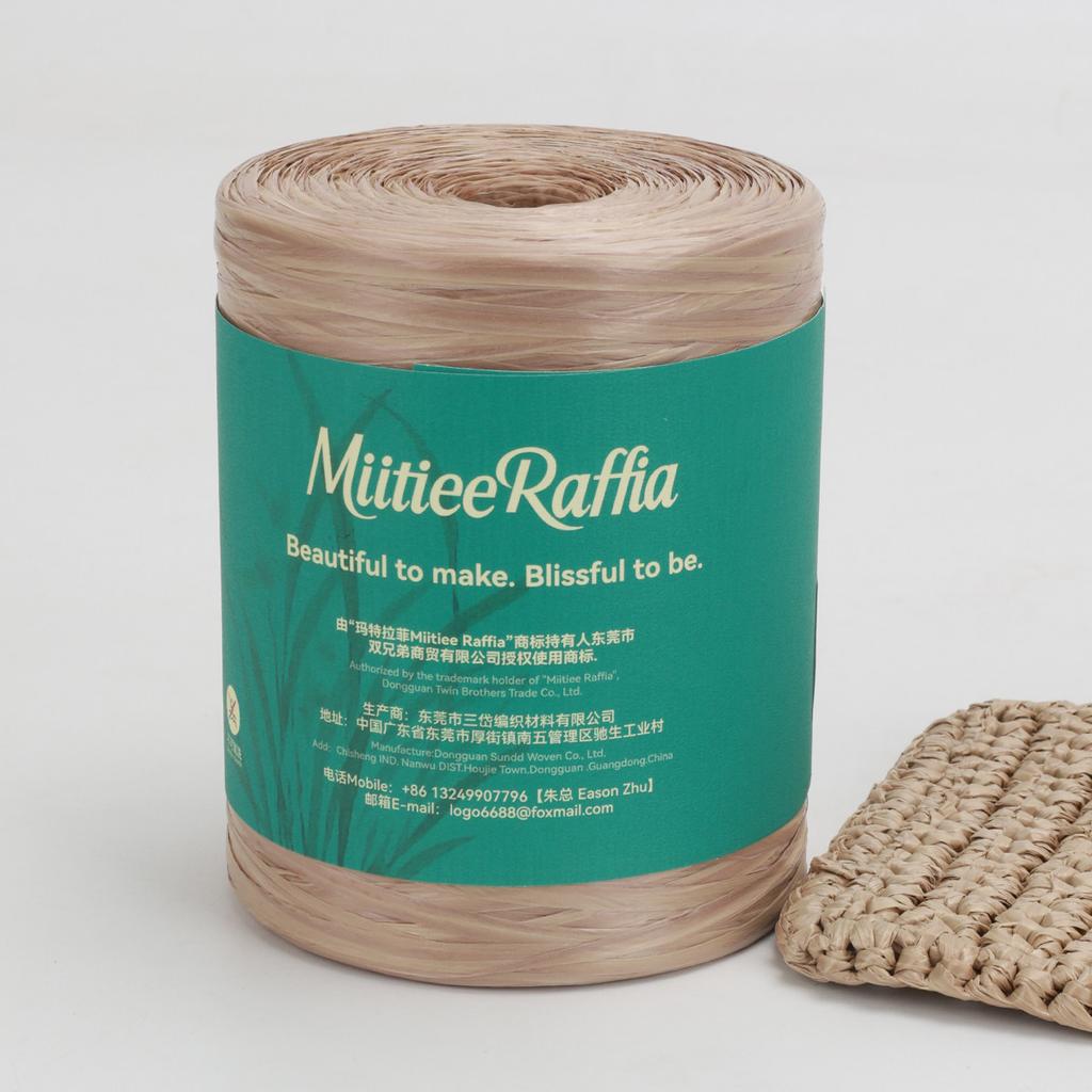 MT001-MT087 Natural Raffia Yarn For Wrapping Knit Wire Natural Color Matte Texture Raffia Paper Ribbons For Hat DIY Decoration