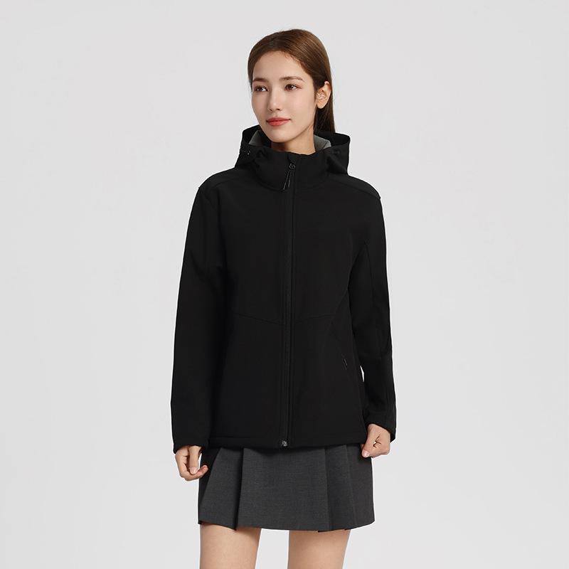 

Hooded Softshell Jacket - Windproof, Water-Repellent, Breathable - Men s Couple Style (2025 Update) M