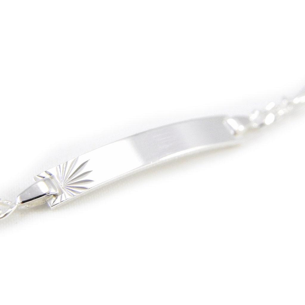 Les Trésors De Lily [G1726] - Silver Curb 'Bambino' - 24x3 Mm
