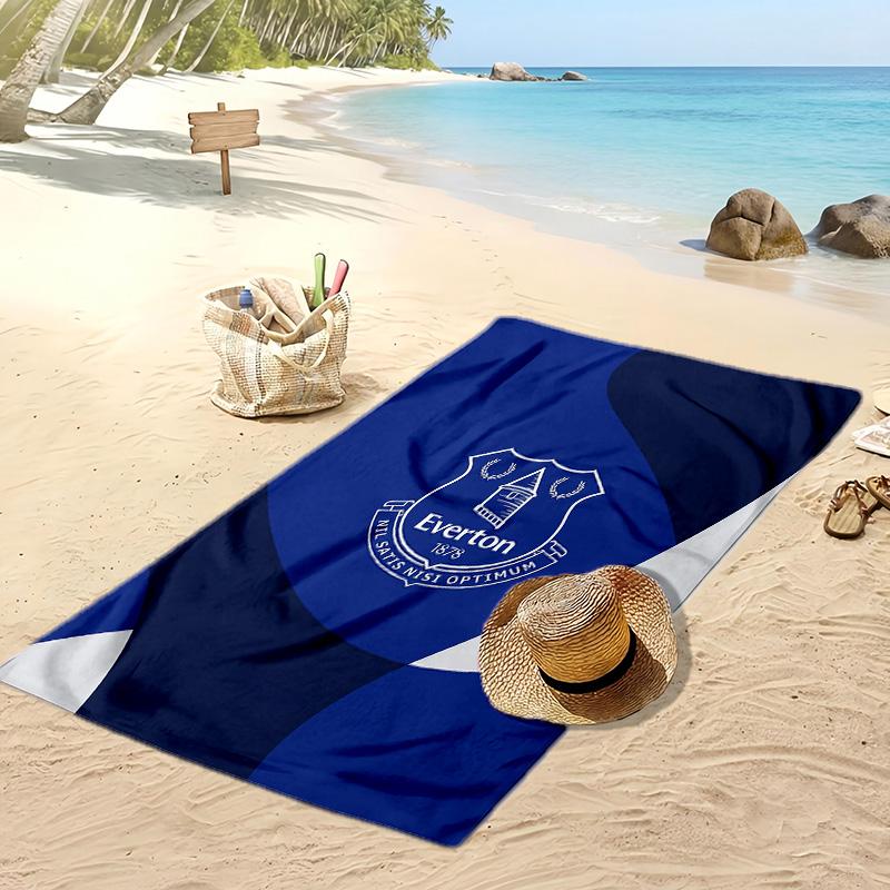 Everton Football Print Beach Towel, Large Soft Quick Dry Towel for Beach Camping Swimming