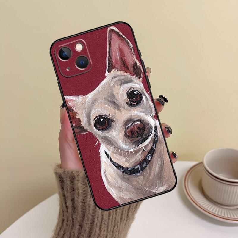 Chihuahua Dog Phone Case For iPhone 14 13 12 11 15 16 Pro Max 7 8 Plus X XR XS Max 12 13 Mini Cover Case
