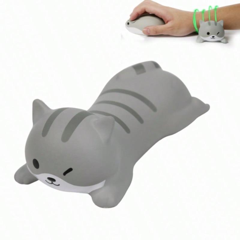 Cartoon Animal Wrist Rest Mouse Pad - Ergonomic Memory Foam Support for Keyboard/Mouse, Non-Slip Rubber Base for Office/Laptop