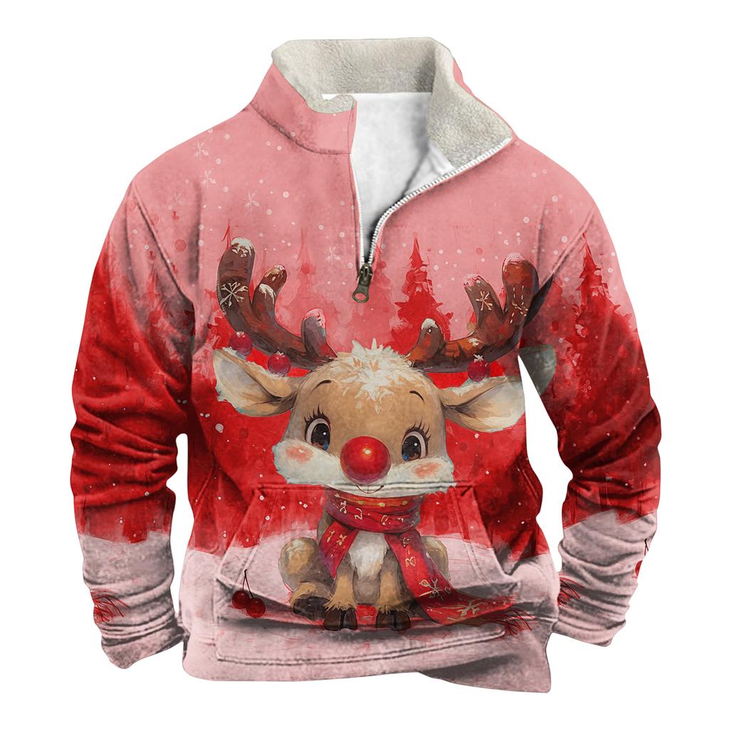 Spring And Men's Standing Collar Sweatshirt Is Outdoor Casual Sweaters Tops