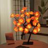 Illuminated Rose Tree LED Lamp - Detachable Base, Night Light & Decorative Accent