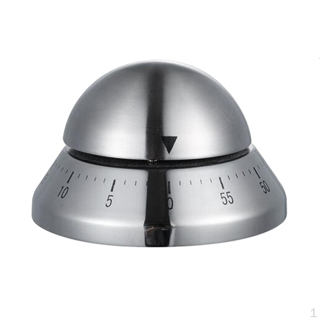 Kitchen Cooking Counter Alarmer,Stainless Steel,Louder For Cooking, Kids, Teacher, Shower, Bathroom, Round