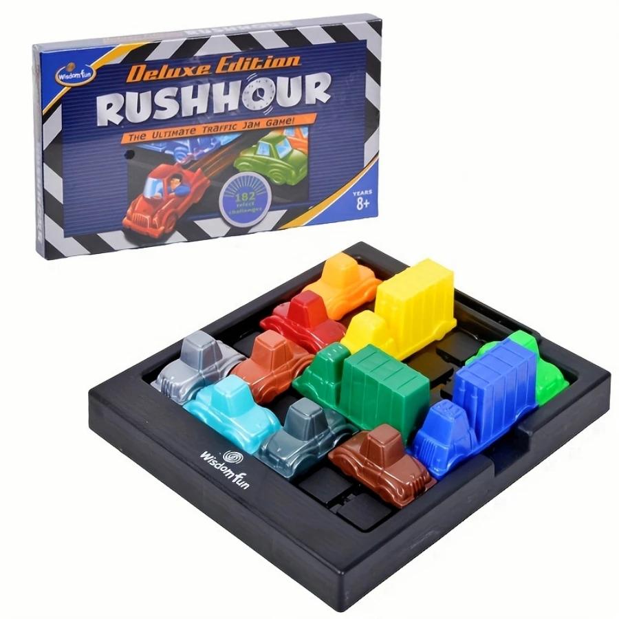 Puzzle Traffic Rush Hour Game for Kids Fun Racing Car Logical Reasoning Strategy Games Toy Educational Challenge for Children