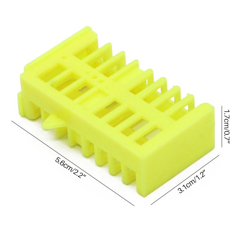 Пчеловодство Ловушка для пчелиной матки Пластиковый зажим Стальная игла Шестигранная клетка Защитная крышка Маркер для матки Инструменты для разведения пчел