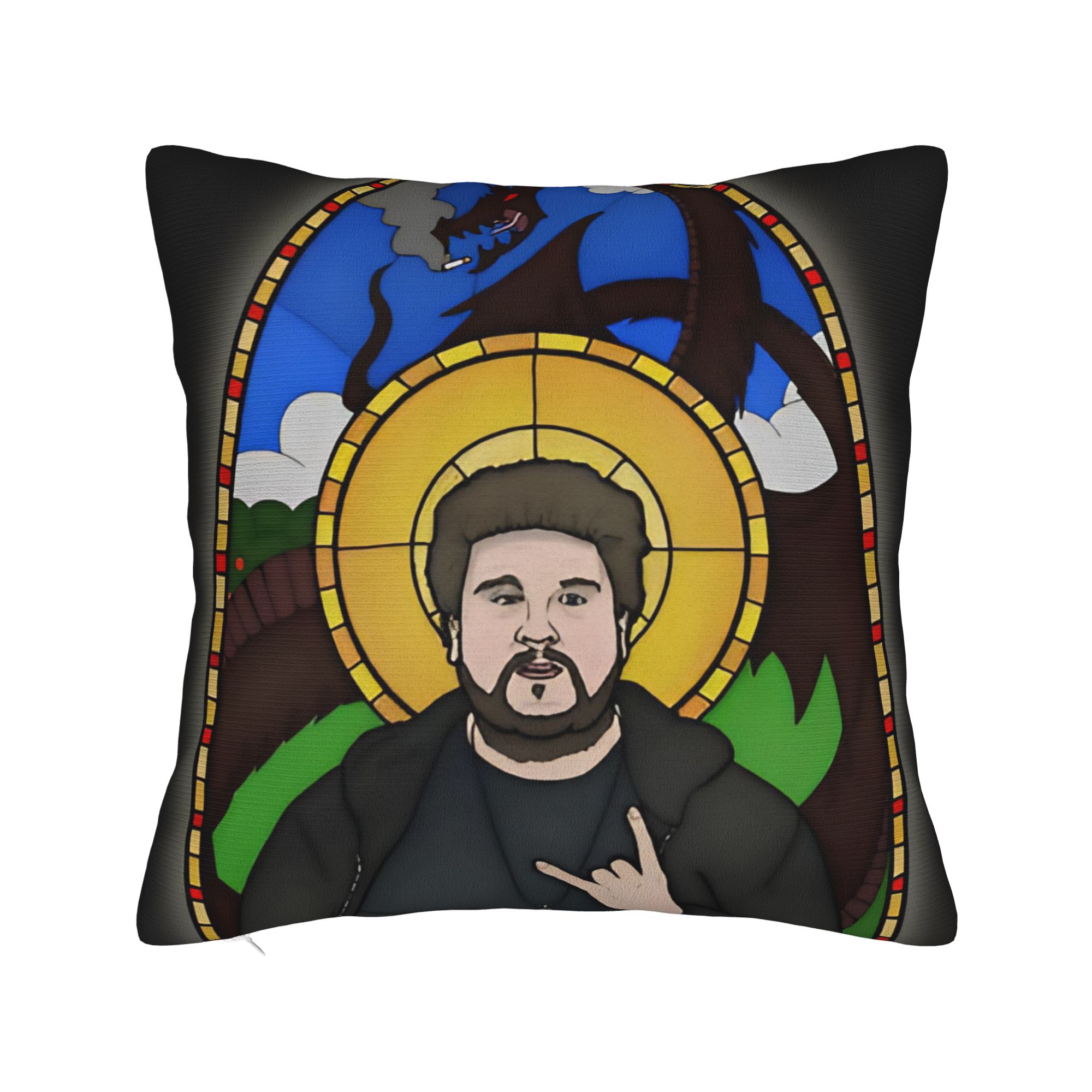 Decorative Pillowcases Drachenlord Rainer Winkler  Merch Home  Pillow Case Cover Zippered Multi-Size 12x12Inch