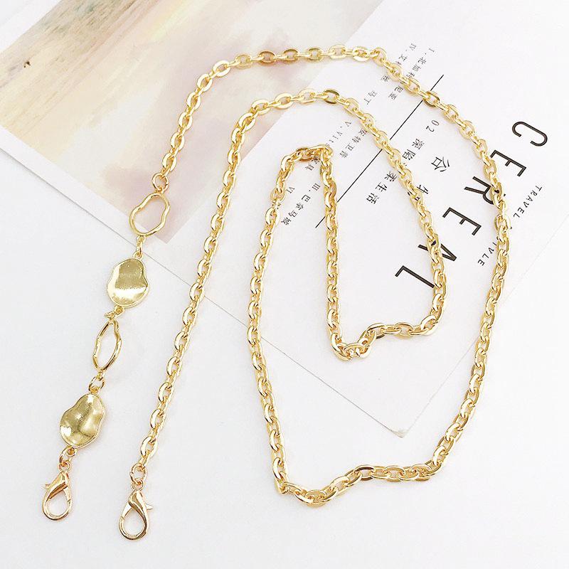 Metalowy łańcuszek do telefonu crossbody odporny na upadki z klipsem i smyczą 125 cm