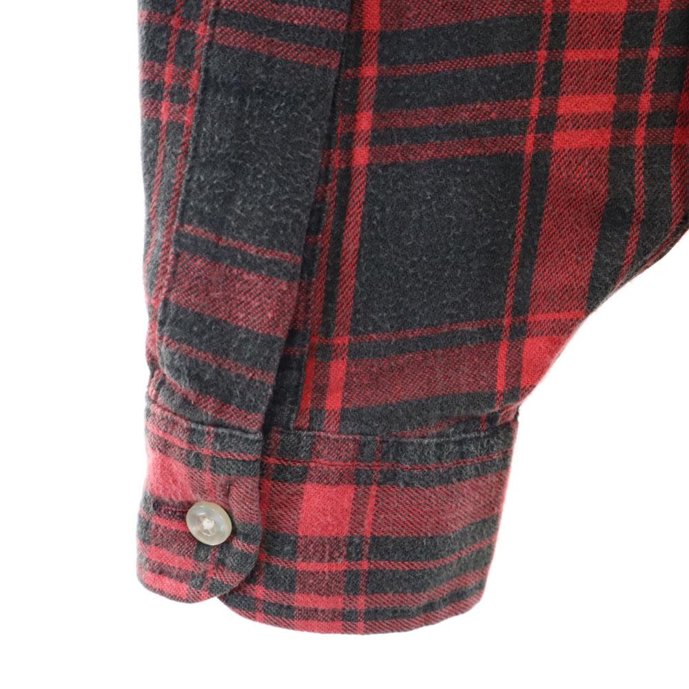 L.L.Bean 80s Outdoor Made in USA Vintage Check Pattern Long sleeve Button down shirt Women Used