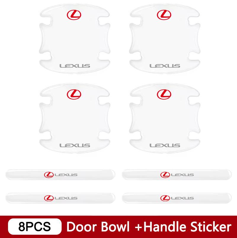 Transparent Car Door Handle +Bowl Scratch Protective Sticker for Lexus ES300 RX330 RX300 GS300 IS250 IS200 CT200h IS300 NX RX LX NB5