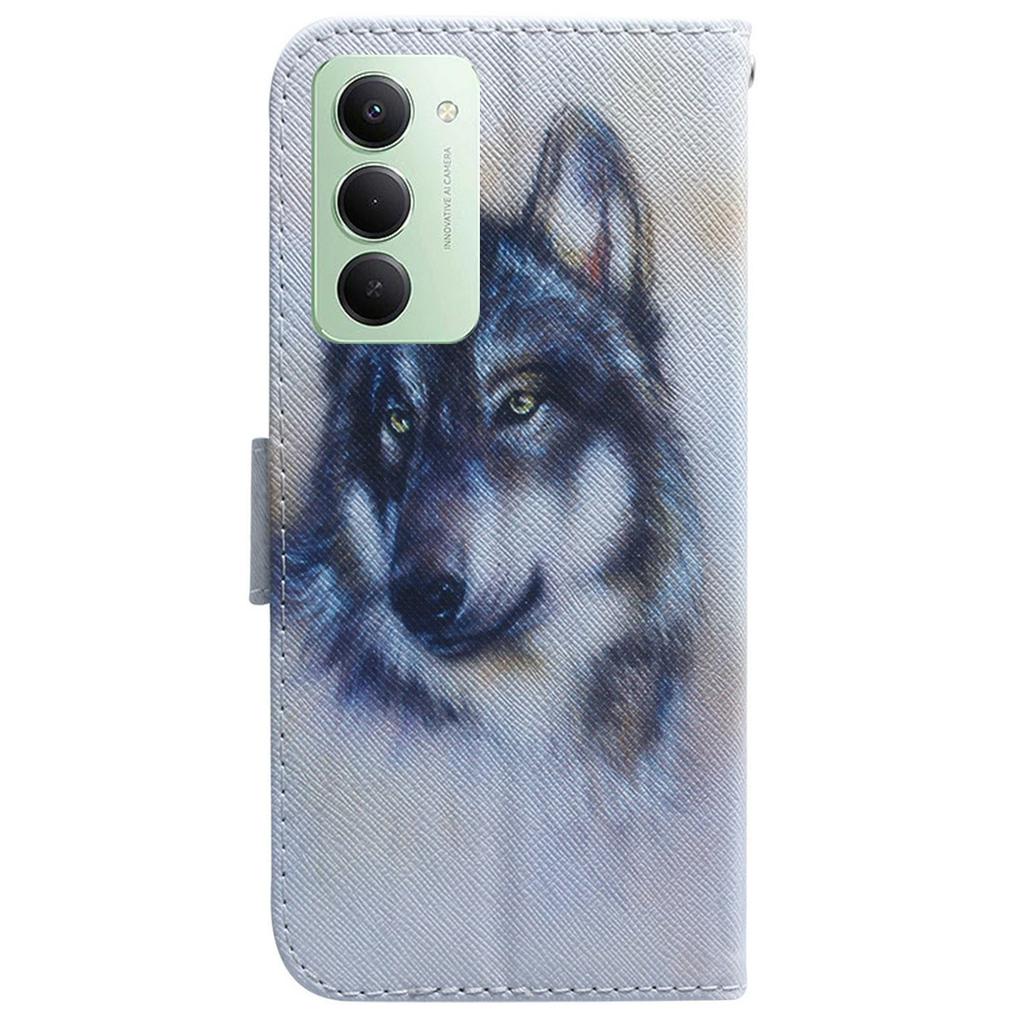 For Xiaomi Redmi 15 5G (Global) (169mm) Wallet Case Pattern Print Leather Phone Cover