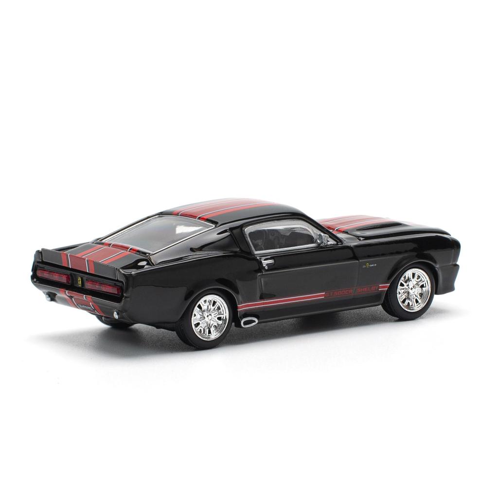 POP RACE Shelby Mustang GT500 Dark Chrome Finished Model PR640218 1/64