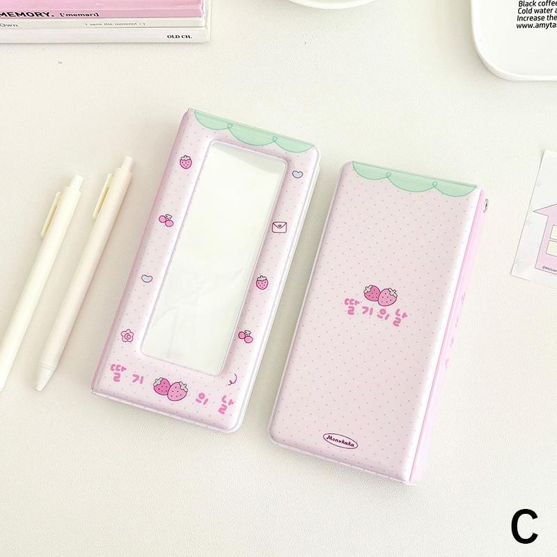 Album 4 Grid Card Holder Note Holder Cute Life 4 Cut Photo Collection Book Star Minimalist Sstyle Idol Photocard Storage