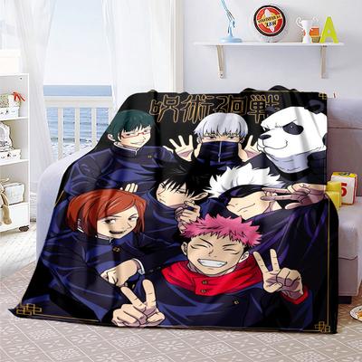 The Jujutsu Kaisen Patterned Blanket Is Perfect for Bedding or Any Other Occasion, Making It A Perfect Gift Choice.