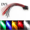 10 Stück 20 cm 3 mm/5 mm LED-Lampenkabel, vorverkabelt, DC-emittierendes Diodenlicht