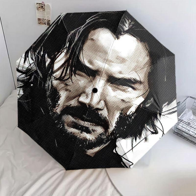 Keanu, automatic folding umbrella, portable and foldable design, 8 ribs, a Christmas or birthday gift.