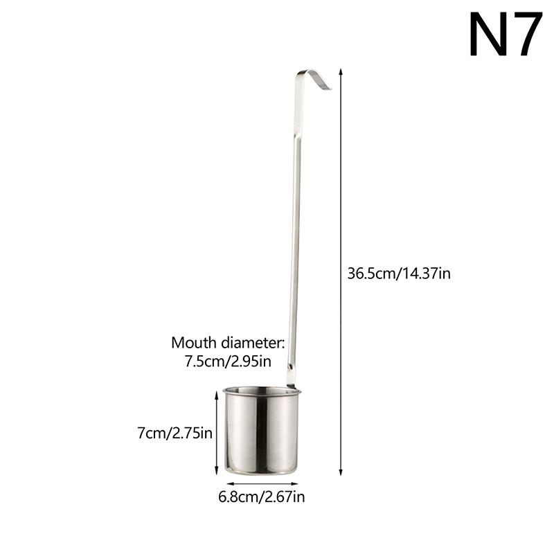 1Pc Stainless Steel Wine Measuring Cup Kitchen Bar Measuring Tools Sets For Sauce Oil Coffee Beer Scoop Ladle Spoon With Hook