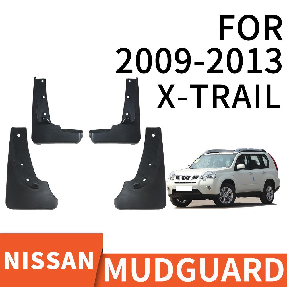 Forskjermer Bakskjermer For Nissan X-Trail 2009-2013 Sprutbeskyttere Mudflap Skjermer Skjerm 2009 2010 2011 2012 Sett Støpte Bilskjermer