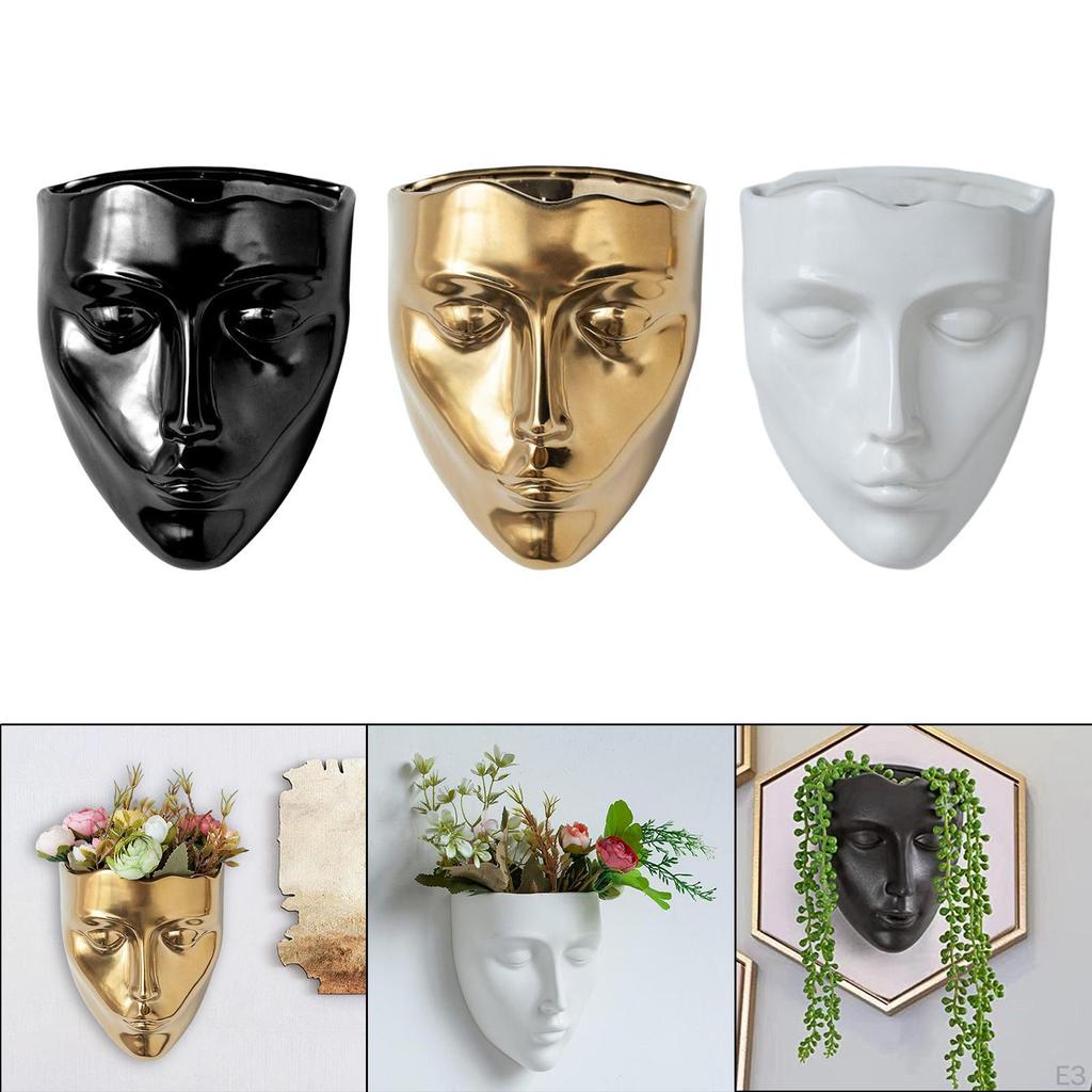 Contemporary Ceramic Wall Hanging Plant Holder for Home And Garden
