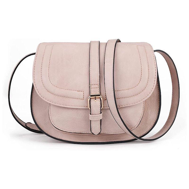 Hot-selling Hong Kong Style Retro Saddle Bag Women's Shoulder Messenger Bag European and American Versatile Women's Semi-round Bag Women