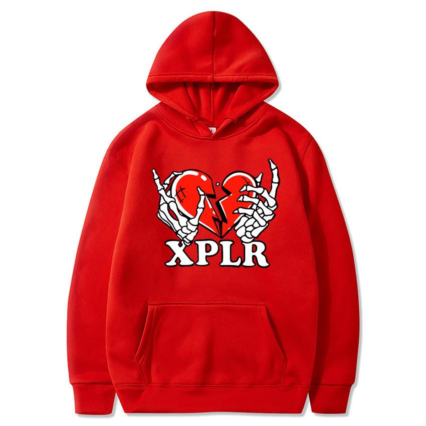 Heartbreak Print Hoodies Autumn Winter Fashion Fleece Casual Loose Sweatershirt Hooded for Men Women