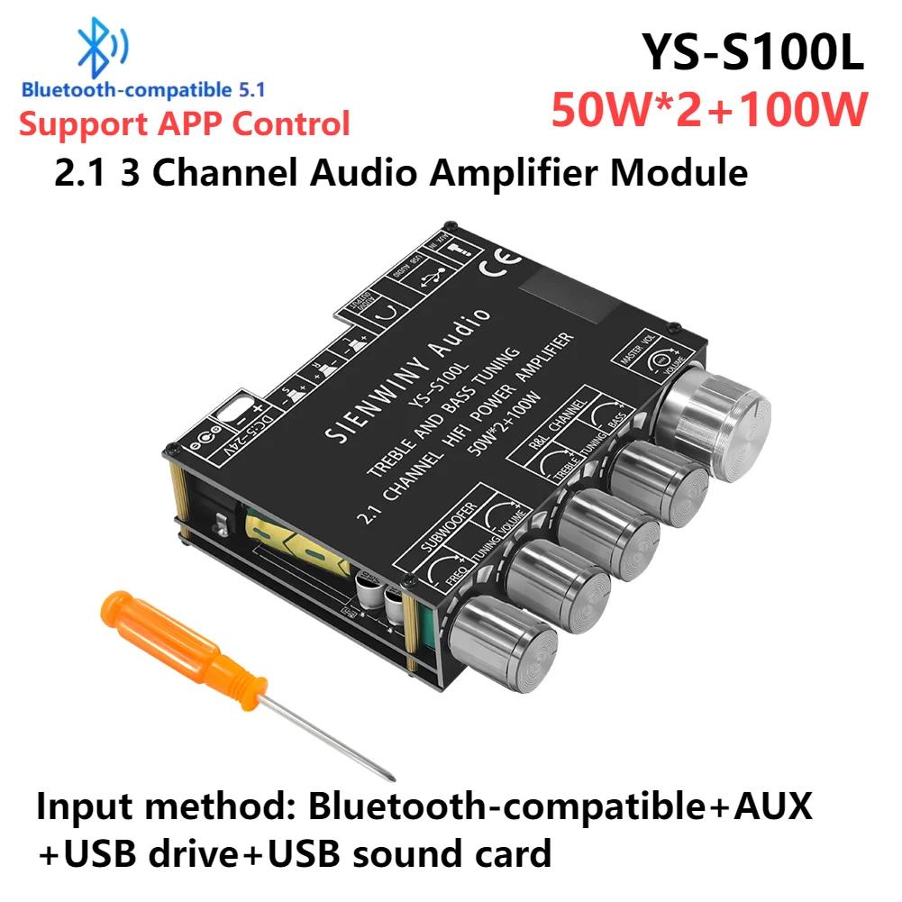 MT21 TB21 Subwoofer Digital Power Amplifier Board 2.1/2.0 Channel Bluetooth 5.0/5.1 Audio Stereo Amplifier Board Bass AMP AUX