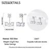 Snowflake Zircon Earrings Star Petal 925 Sterling Silver Women Zircon Ear Studs Sparkling Pave Hoop Earring Jewelry Gift