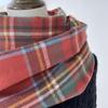 Plaid Scarf Women's Winter New Imitation Cashmere Fringed Shawl Retro Scarf Autumn And Winter Colorful Plaid Scarf, Fashion Warm Plaid Scarf for Women
