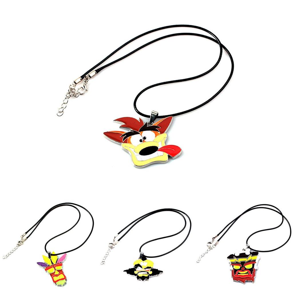 Premium Kvalitet Crash Bandicoot Actionfigur Aku Maske Dr Neo Cortex Nøkkelring Anheng