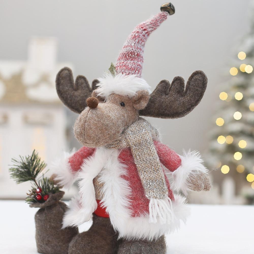 Festival Santa Claus Doll Decor Elk Deer Merry Christmas Decorations  New Year Gifts