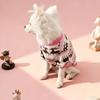 Thickened Christmas Pet Clothes Elk Pattern Pupy Hoodie Costume  For Small Medium Dog