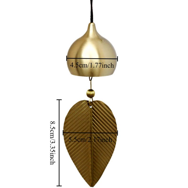 Copper Wind Chime Pendant Creative Home Accessories Decoration Modern Handmade Creative Wind Chimes Minimalist Crafts Metal Bell