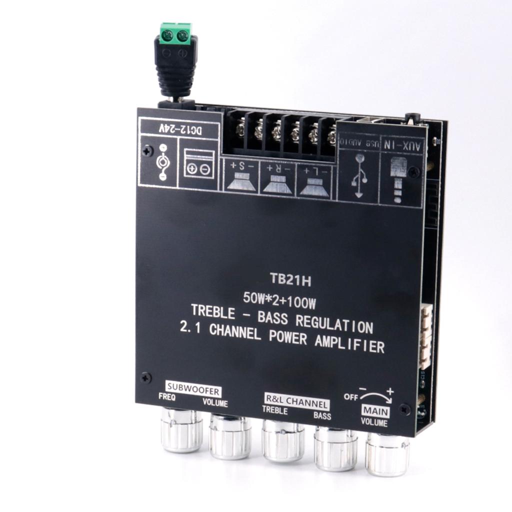2.1 Channel BT Amplifier Module, APP Control Audio Amplifier Board with Subwoofer, Compatible with Phone PC CD Player