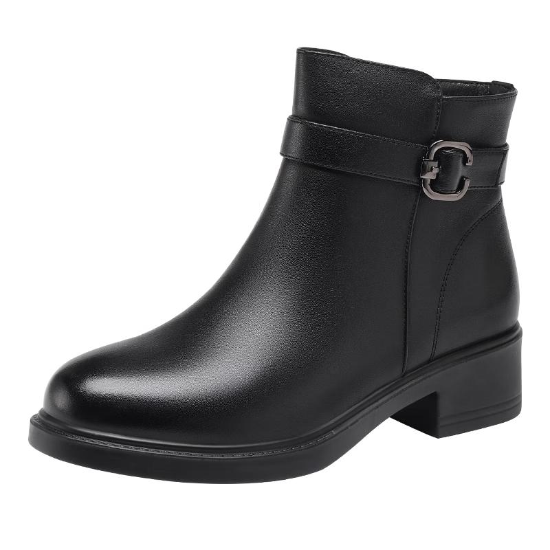 Red Dragonfly Women s Plush Lined Fashion Leather Boots WTC456981H 39 чёрный