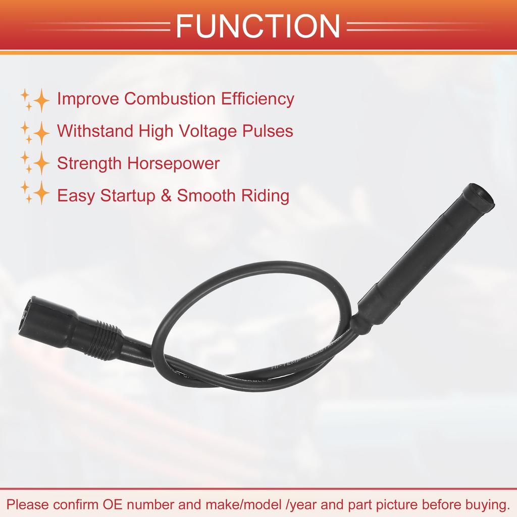 ACROPIX 7mm Zündkerzenkabel und Zündspulenkabelbaum für 325es 1986 1987 und 528e 1982 1987 2.7L (Packung mit 7)