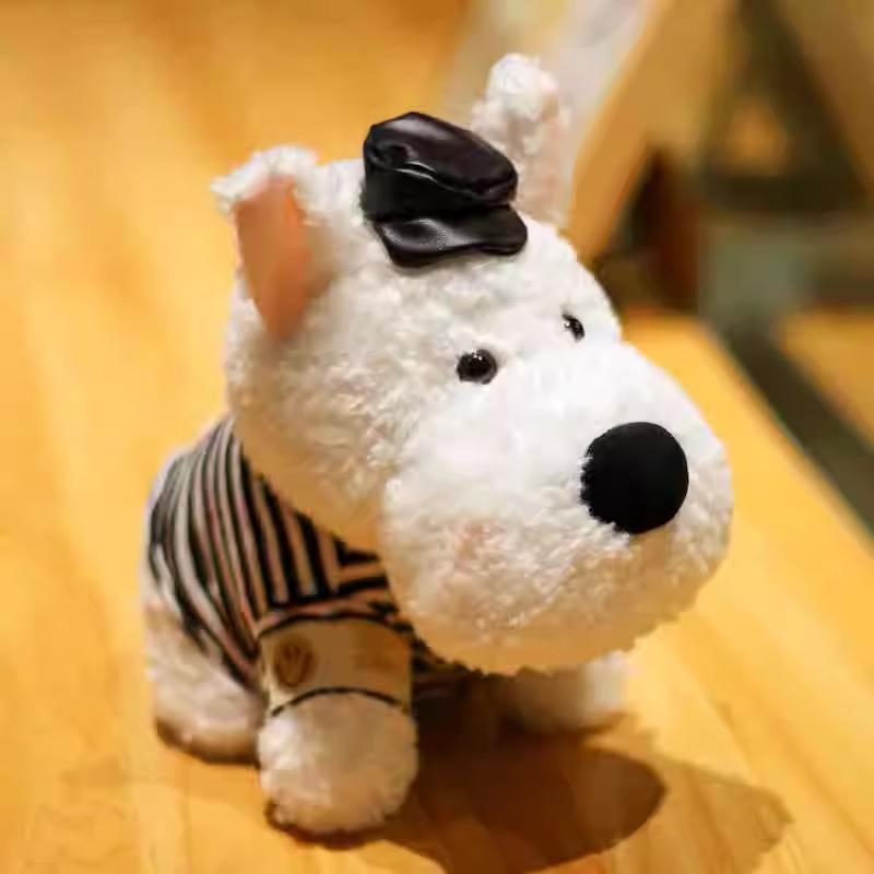 Cute West Highland Puppy Plush Toy Scribbled Puppy 8-inch Doll Doll Give Girls Creative Birthday Gift