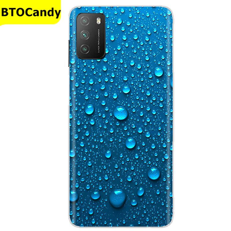 Für POCO M3 Hülle, Weiche Silikon-Rückseite, Telefonhülle für Xiaomi Poco M3 Pro 5G, Rückseitige Abdeckung, Weiche TPU Coque für POCO M 3 M3 Silikonhülle