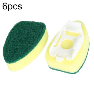 6Pcs Nicht Kratzer Automatische Refill Flüssigkeit Pinsel Wäscher Schwamm Kopf Ersatz