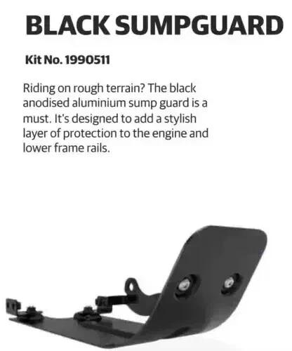 SUMP GUARD, BLACK Fit For Royal Enfield INTERCEPTOR 650 CONTINENTAL GT 650