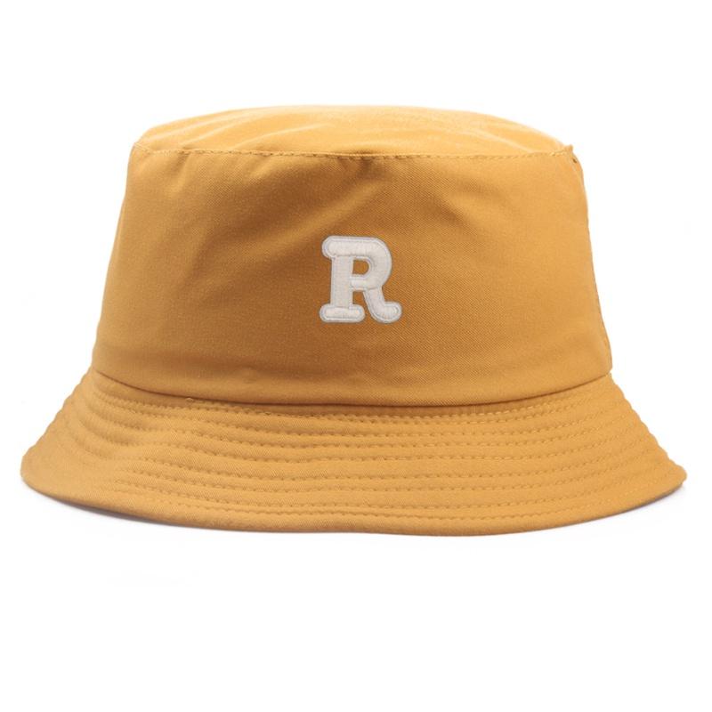 Stylish Cotton Bucket Hats With Letter R For Women And Men Perfect For Summer Outings!